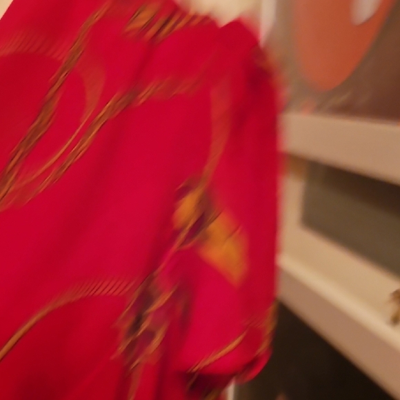 Ralph Lauren Black Label Red Midi Dress with Black Accent - Picture 6 of 11